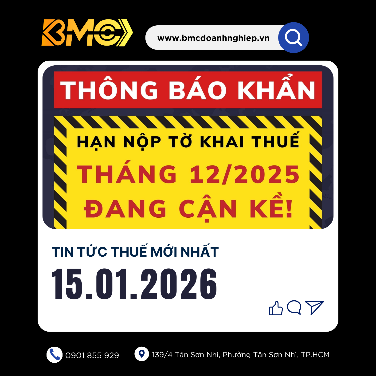 ⚡ [BẢN TIN THUẾ CUỐI NGÀY 15/01/2026] – ĐIỂM TIN NỬA CHẶNG ĐƯỜNG THÁNG 01