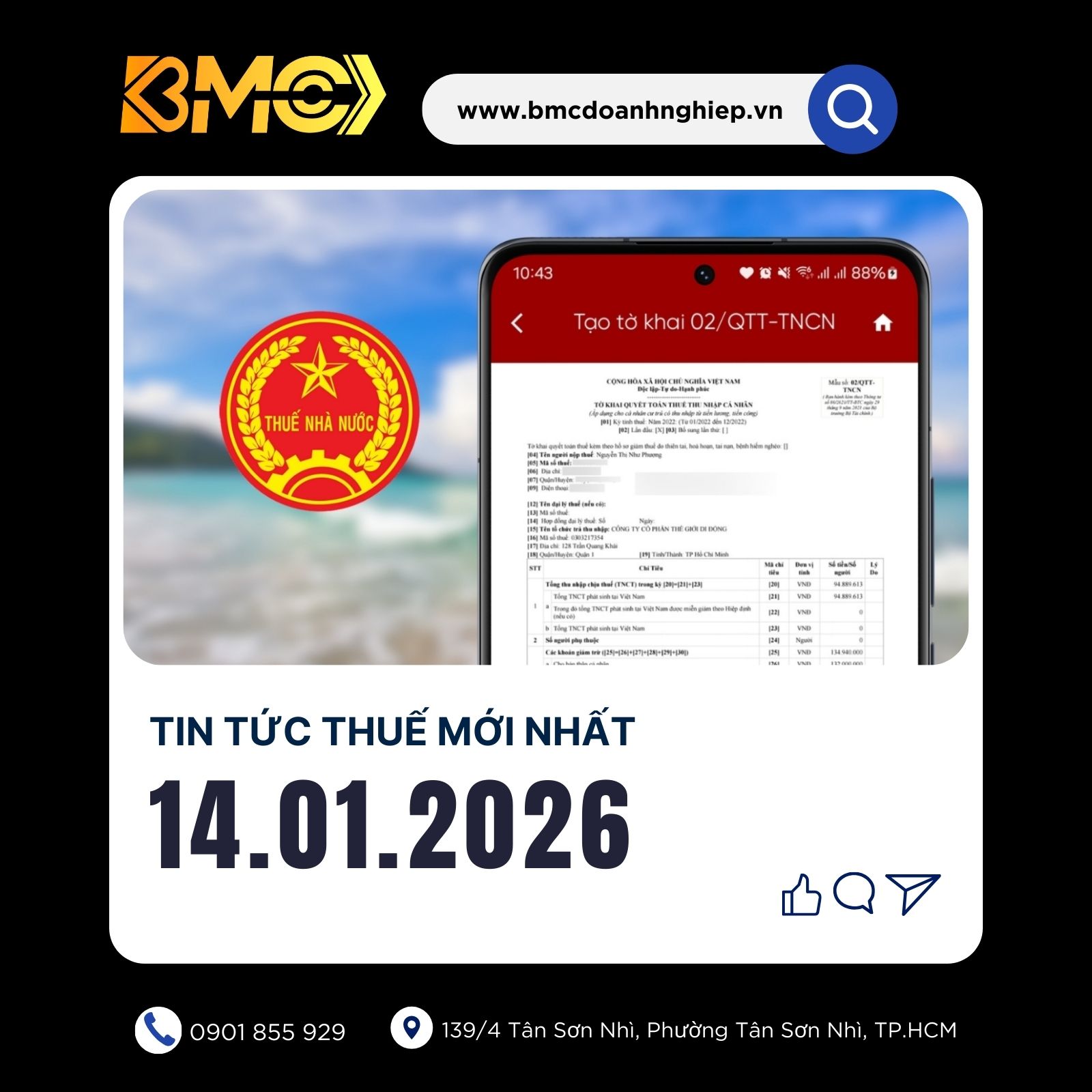 🔥 [BẢN TIN THUẾ CUỐI NGÀY 14/01/2026] – CẬP NHẬT NHANH &amp; NHỮNG LƯU Ý QUAN TRỌNG