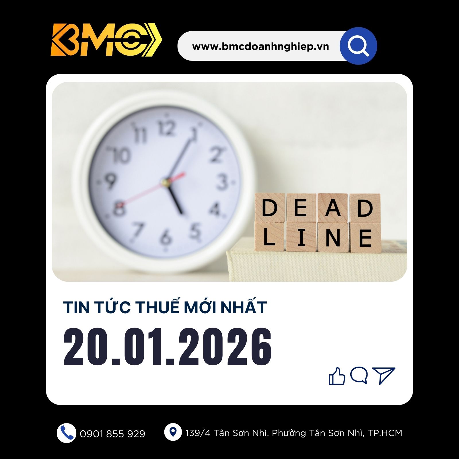 🌙 [BẢN TIN THUẾ CUỐI NGÀY 20/01/2026] – SAU GIỜ G: NHỮNG ĐIỀU CẦN LÀM NGAY LÚC NÀY!