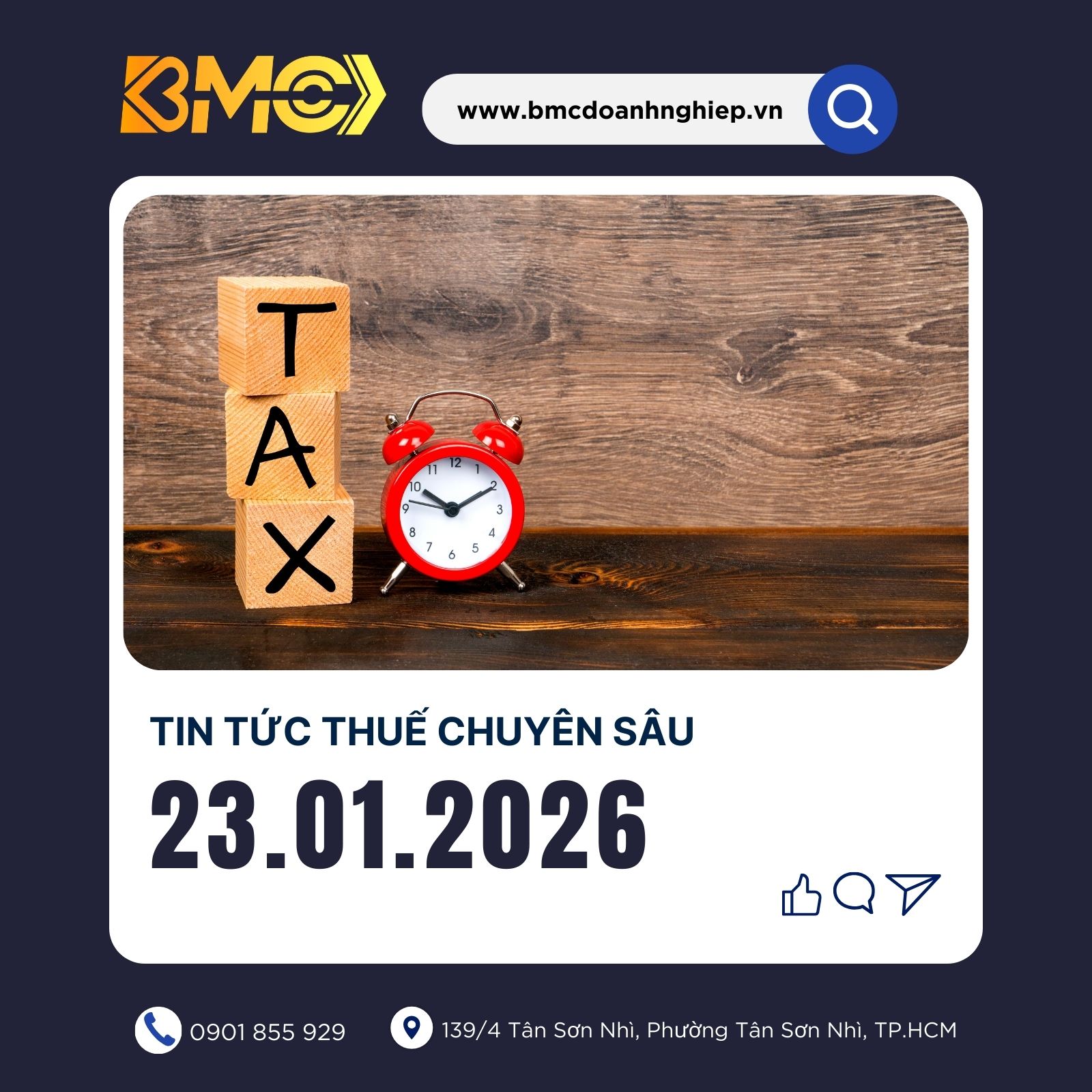 🌙 [BẢN TIN THUẾ CHUYÊN SÂU 23/01/2026] – TỔNG KẾT TUẦN &amp; CẢNH BÁO "NƯỚC RÚT" CUỐI THÁNG 1