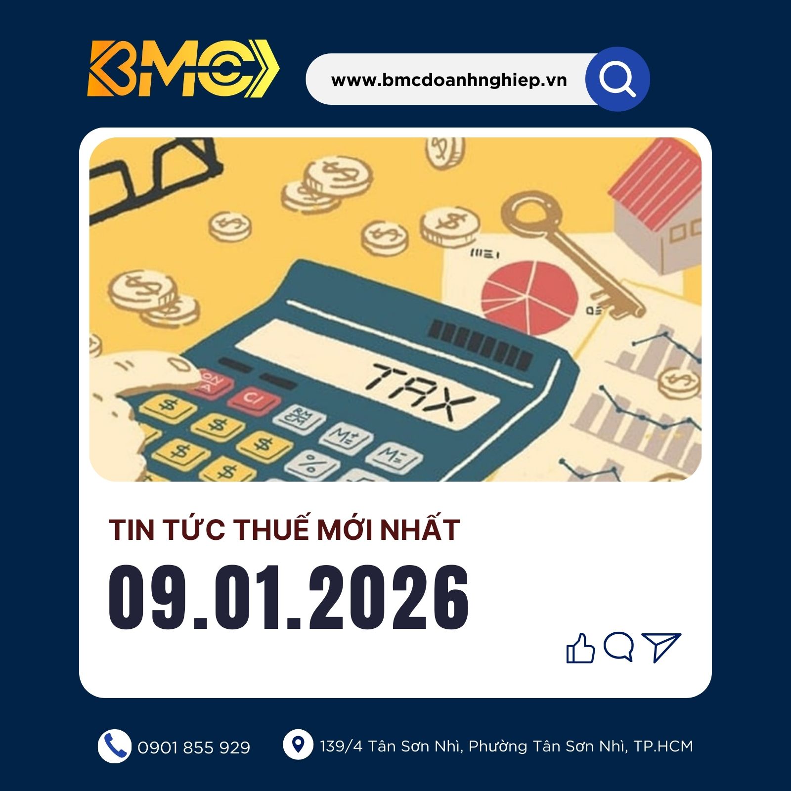 📢 [BẢN TIN THUẾ 09/01/2026] – NHỮNG CẬP NHẬT QUAN TRỌNG ĐẦU NĂM MỚI