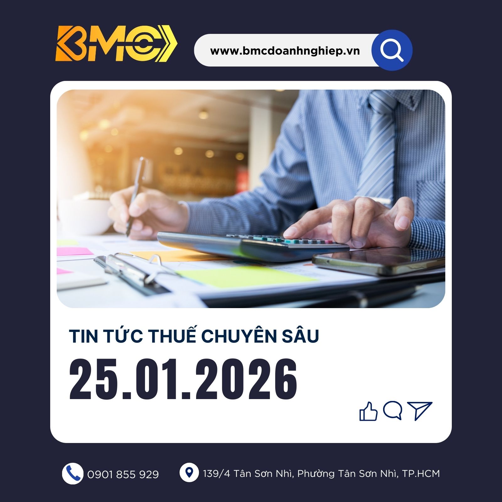 ☕ [BẢN TIN THUẾ CHỦ NHẬT 25/01/2026] – TỔNG LỰC CHO TUẦN LÀM VIỆC "NƯỚC RÚT" CUỐI THÁNG 1