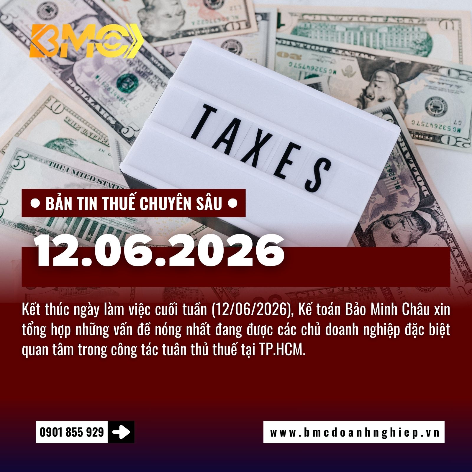 🚨 BẢN TIN TÀI CHÍNH THUẾ CUỐI NGÀY 12/06/2026: TẬP TRUNG TỐI ƯU HÓA HỒ SƠ THUẾ TRƯỚC KỲ THANH TRA 🚨