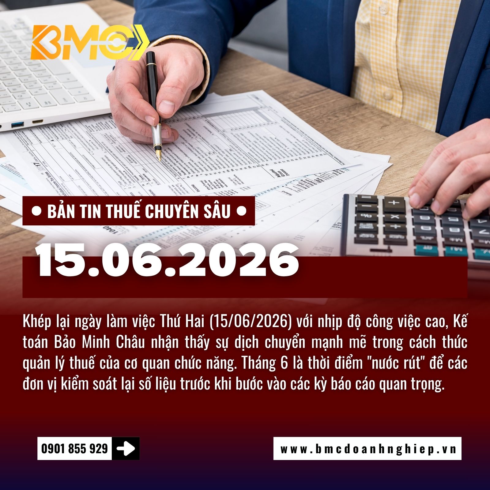 🚨 BẢN TIN TÀI CHÍNH THUẾ CUỐI NGÀY 15/06/2026: TĂNG TỐC QUYẾT TOÁN VÀ CẢNH BÁO RỦI RO HÓA ĐƠN ĐẦU KỲ 🚨