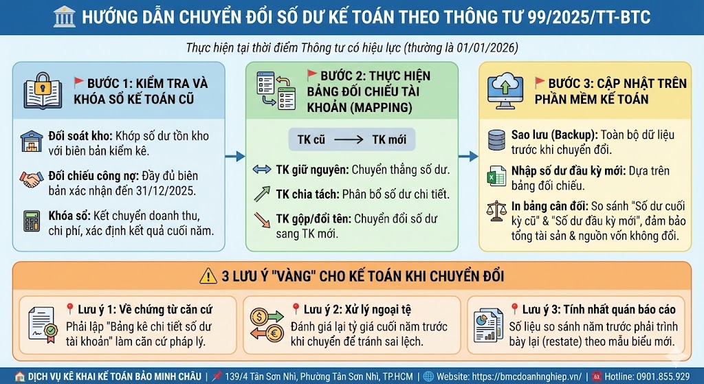 🏛️ HƯỚNG DẪN CHUYỂN ĐỔI SỐ DƯ KẾ TOÁN THEO THÔNG TƯ 99/2025/TT-BTC