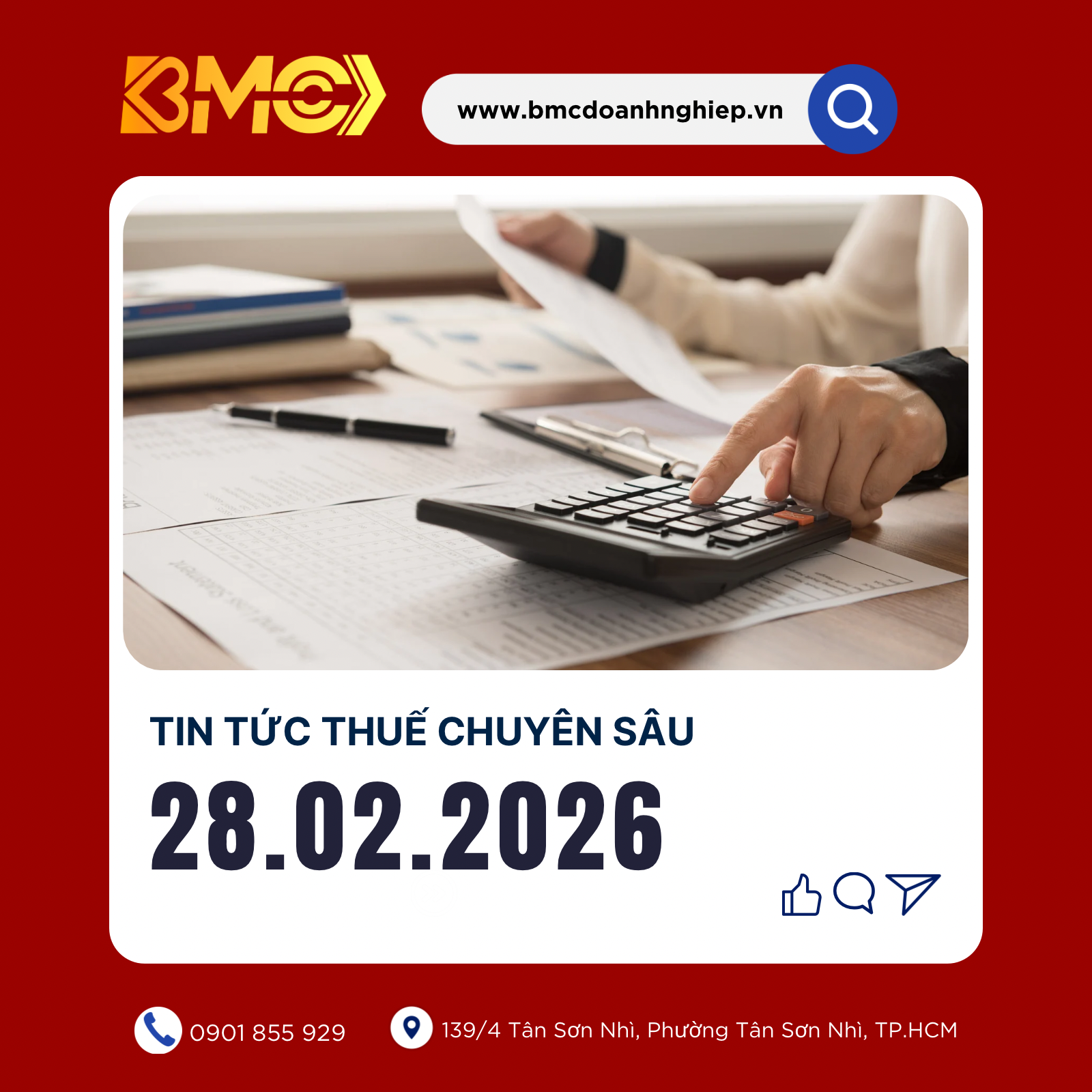 🚨 [BẢN TIN THUẾ ĐẶC BIỆT 28/02/2026] – KHÉP LẠI THÁNG 2: BƯỚC VÀO 30 NGÀY "TỔNG TIẾN CÔNG" QUYẾT TOÁN THUẾ 2025!