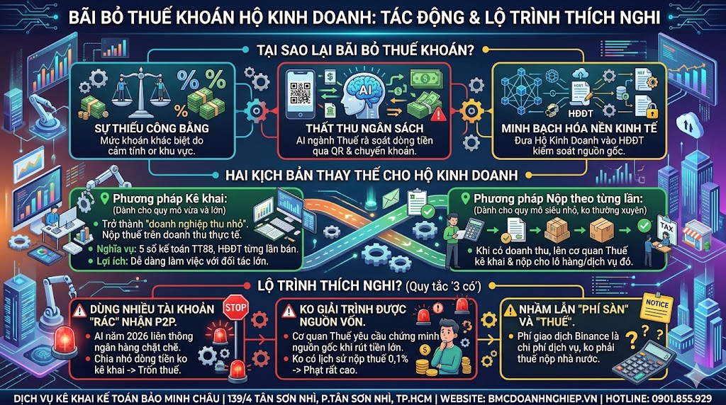 BÃI BỎ THUẾ KHOÁN HKD: TÁC ĐỘNG &amp; LỘ TRÌNH THÍCH NGHI
