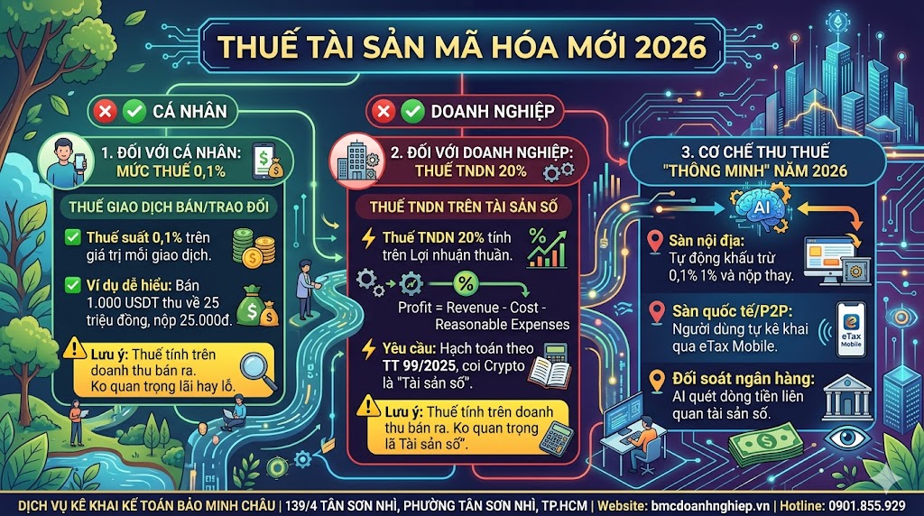 🏛️ THÔNG TIN MỚI NHẤT: CHÍNH THỨC THU THUẾ CRYPTO TỪ 27/03/202