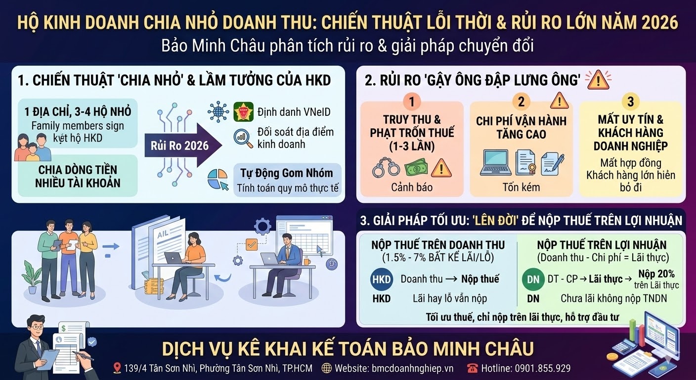 HKD CHIA NHỎ DOANH THU: RỦI RO LỚN TRONG NĂM 2026