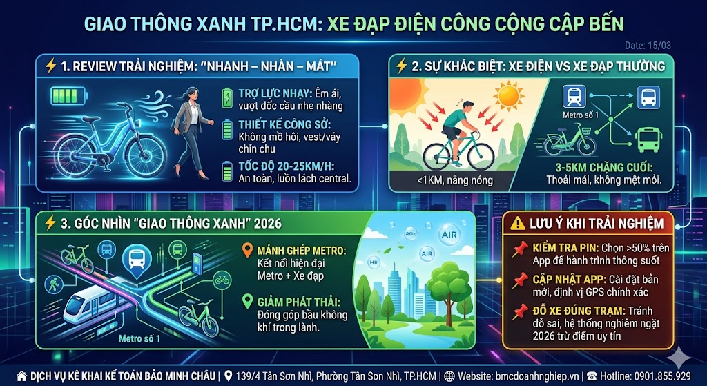 🏛️ CHÍNH THỨC: XE ĐẠP ĐIỆN CÔNG CỘNG ĐÃ CẬP BẾN TP.HCM (15/03)