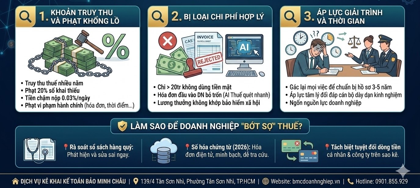 TẠI SAO QUYẾT ĐỊNH KIỂM TRA THUẾ LẠI "ĐÁNG SỢ" ?