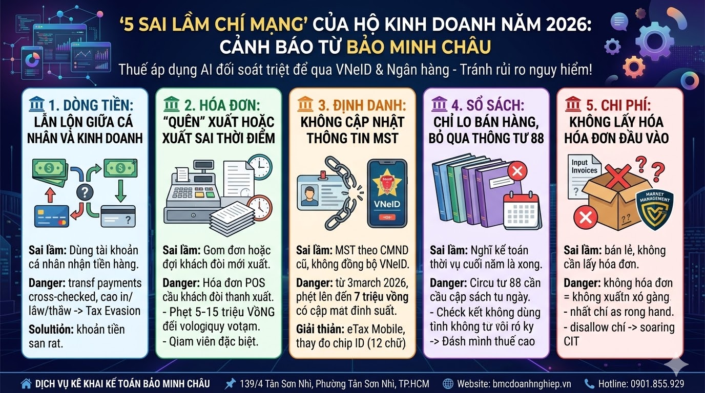 "5 SAI LẦM CHÍ MẠNG" CỦA HKD NĂM 2026