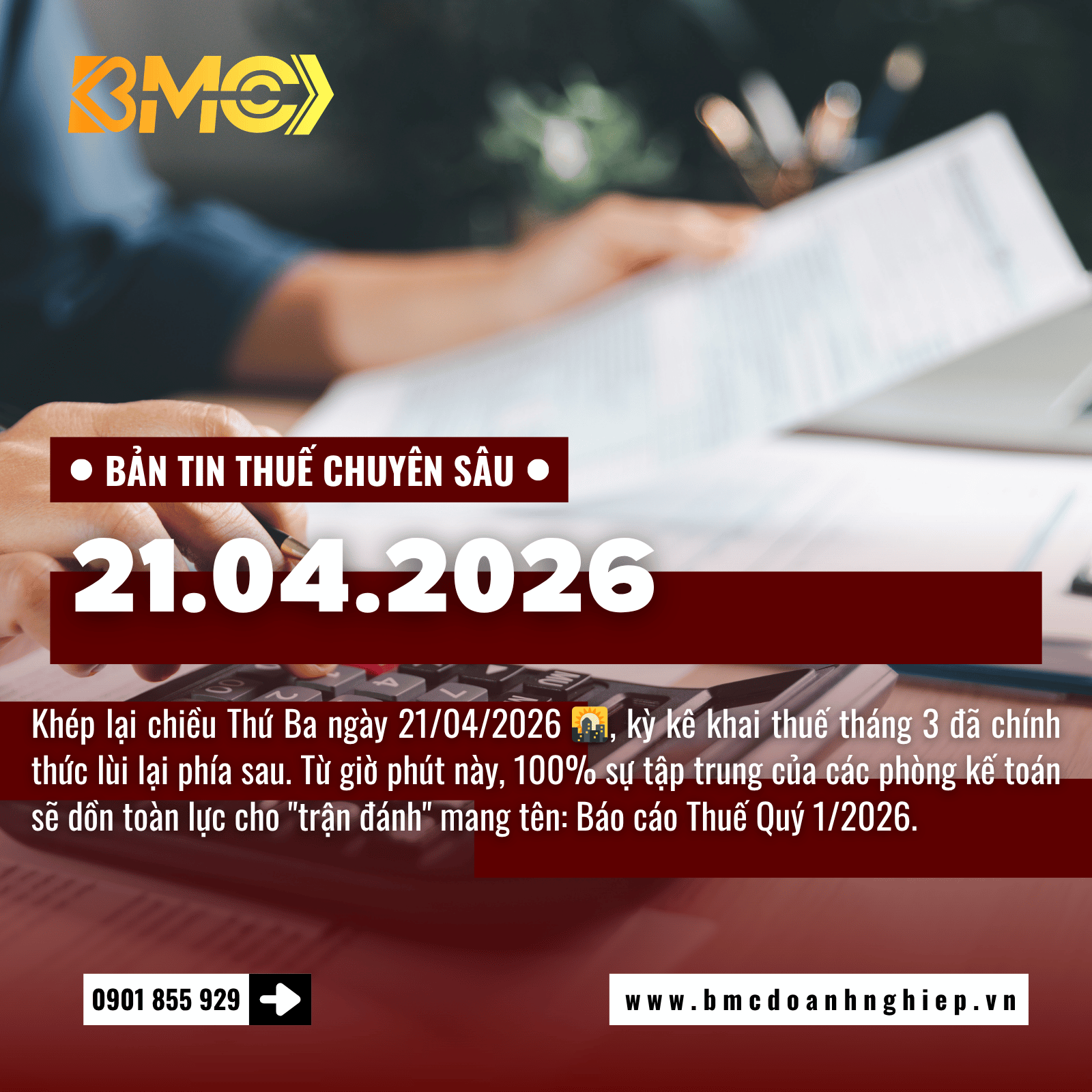 🚨 BẢN TIN TÀI CHÍNH KẾ TOÁN CUỐI NGÀY 21/04/2026: KHỚP NỐI SỐ DƯ ĐẦU NĂM VÀ ĐẾM NGƯỢC 9 NGÀY CHỐT SỔ QUÝ 1 🚨