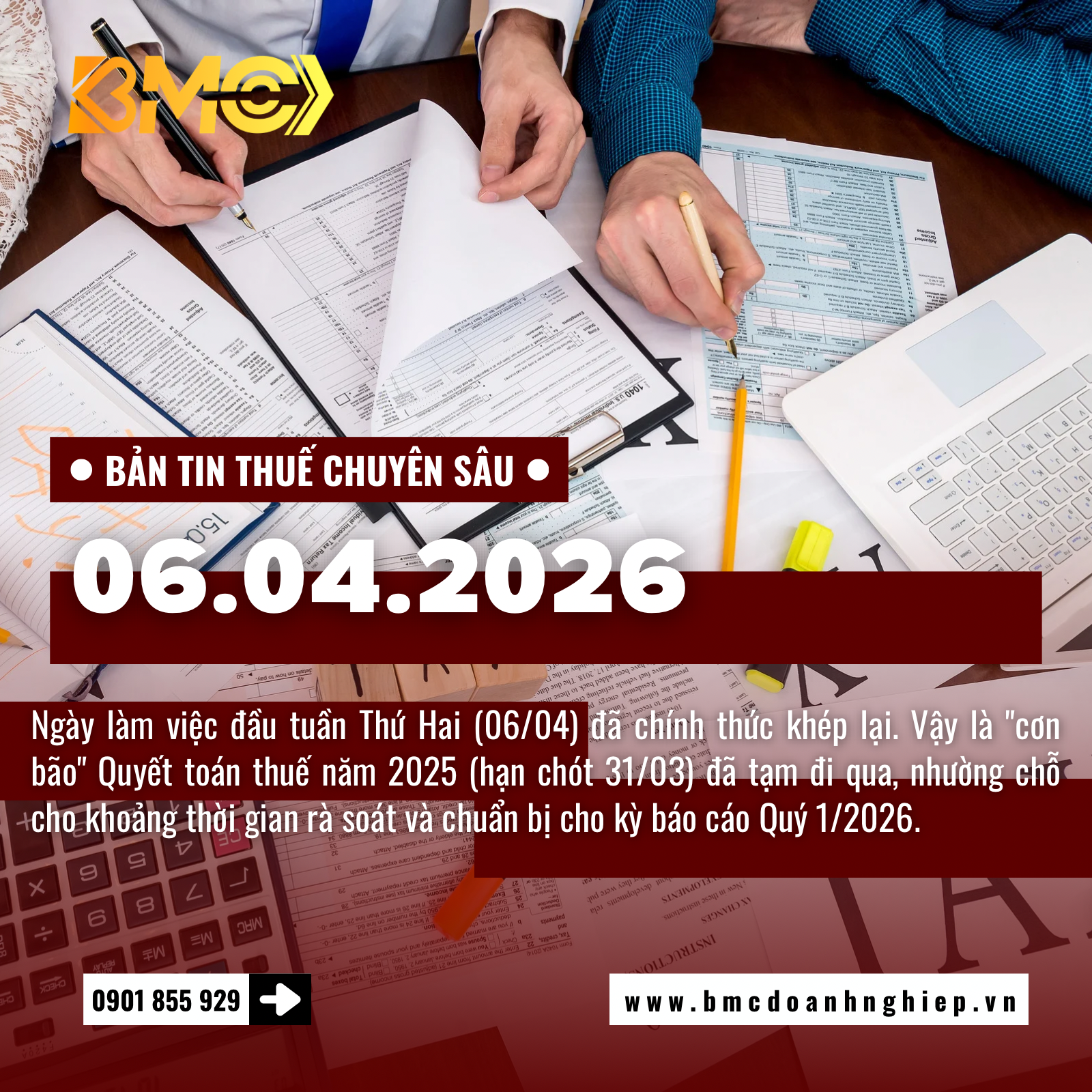 🚨 BẢN TIN THUẾ CUỐI NGÀY 06/04/2026 - DỌN DẸP HẬU QUYẾT TOÁN 2025 VÀ KỶ NGUYÊN THUẾ MỚI CHO TÀI SẢN MÃ HÓA 🚨