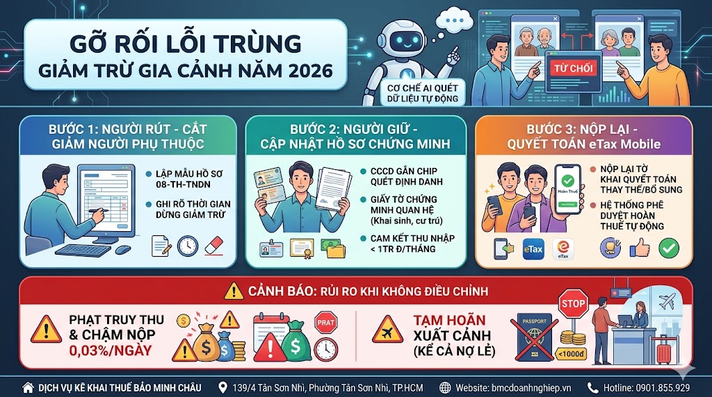 GỠ RỐI LỖI TRÙNG GIẢM TRỪ GIA CẢNH NĂM 2026