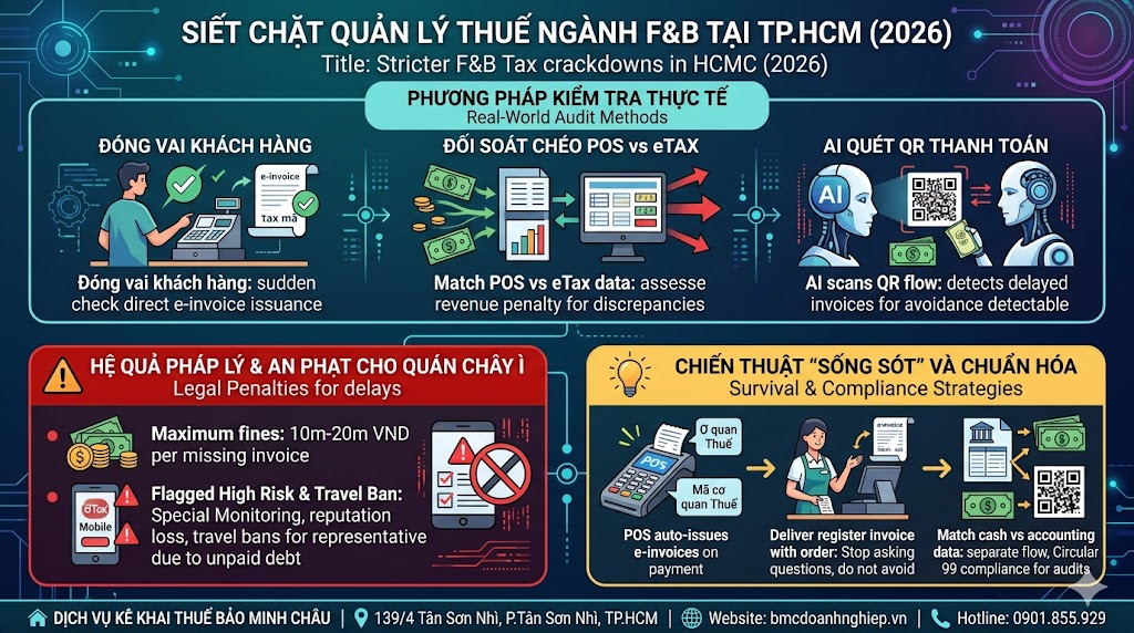 SIẾT CHẶT QUẢN LÝ THUẾ NGÀNH F&amp;B TẠI TPHCM NĂM 2026