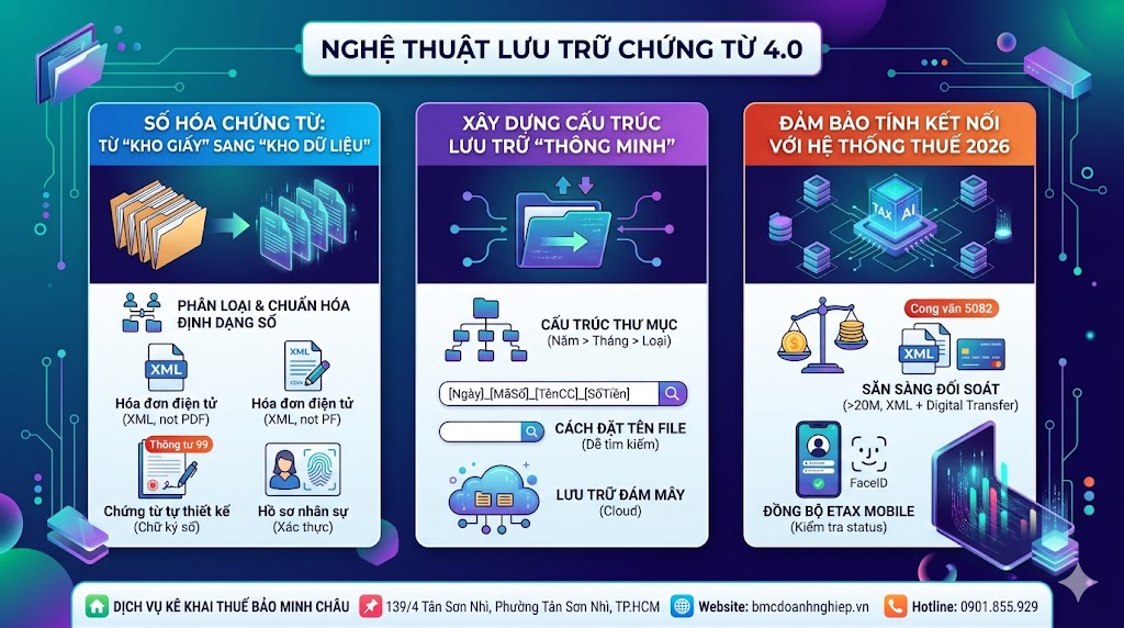 🏛️ SỐ HÓA CHỨNG TỪ: TỪ "KHO GIẤY" SANG "KHO DỮ LIỆU"