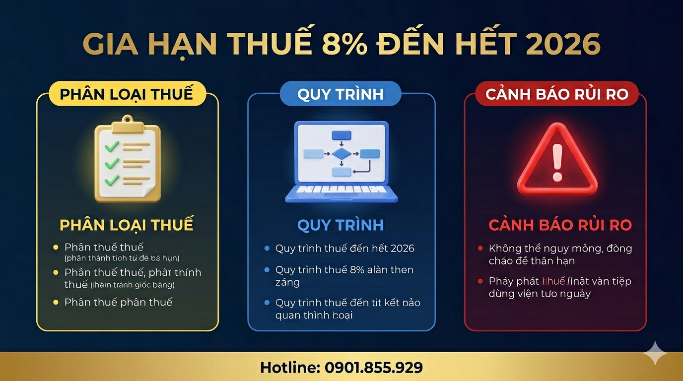 GIA HẠN THUẾ 8% ĐẾN HẾT NĂM 2026