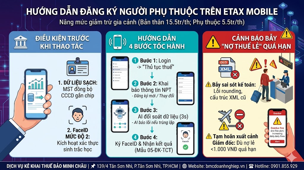 HƯỚNG DẪN ĐĂNG KÝ NGƯỜI PHỤ THUỘC TRÊN ETAX MOBILE