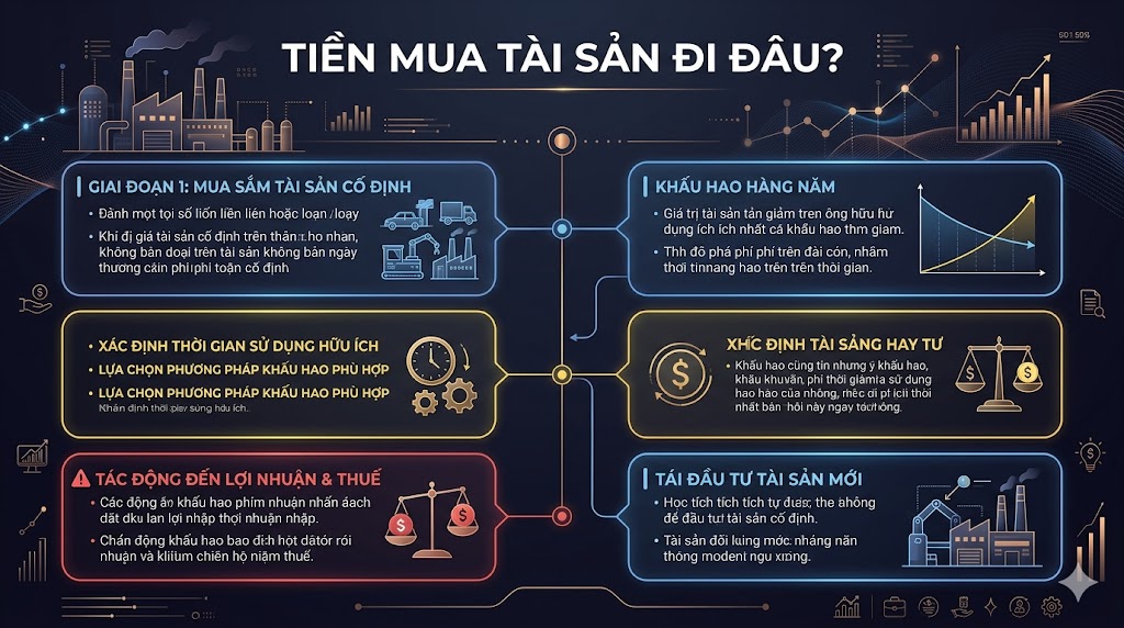 CỤC THUẾ HỎI: TIỀN MUA TÀI SẢN SẼ ĐI VỀ ĐÂU KHI HẠCH TOÁN