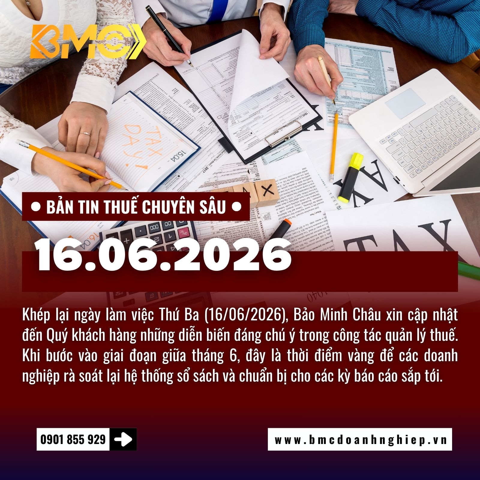 🚨 BẢN TIN TÀI CHÍNH THUẾ CUỐI NGÀY 16/06/2026: TẬP TRUNG TỐI ƯU HÓA QUY TRÌNH QUẢN TRỊ THUẾ VÀ ĐẨY MẠNH MINH BẠCH HÓA 🚨