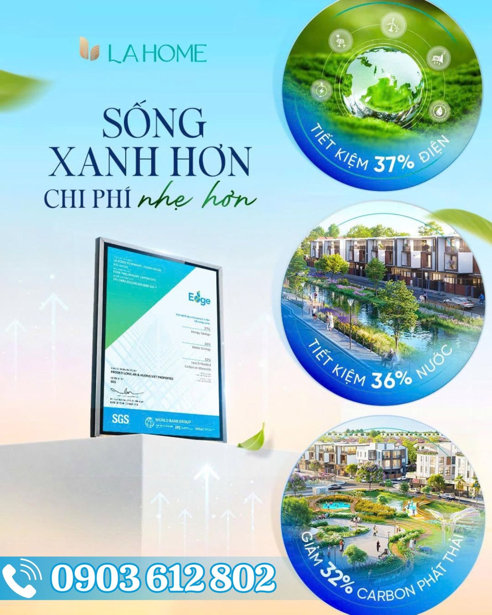 🌿 ĐỊNH NGHĨA LẠI CHUẨN "ECO" BẰNG NHỮNG CON SỐ BIẾT NÓI TẠI KHU ĐÔ THỊ LA HOME