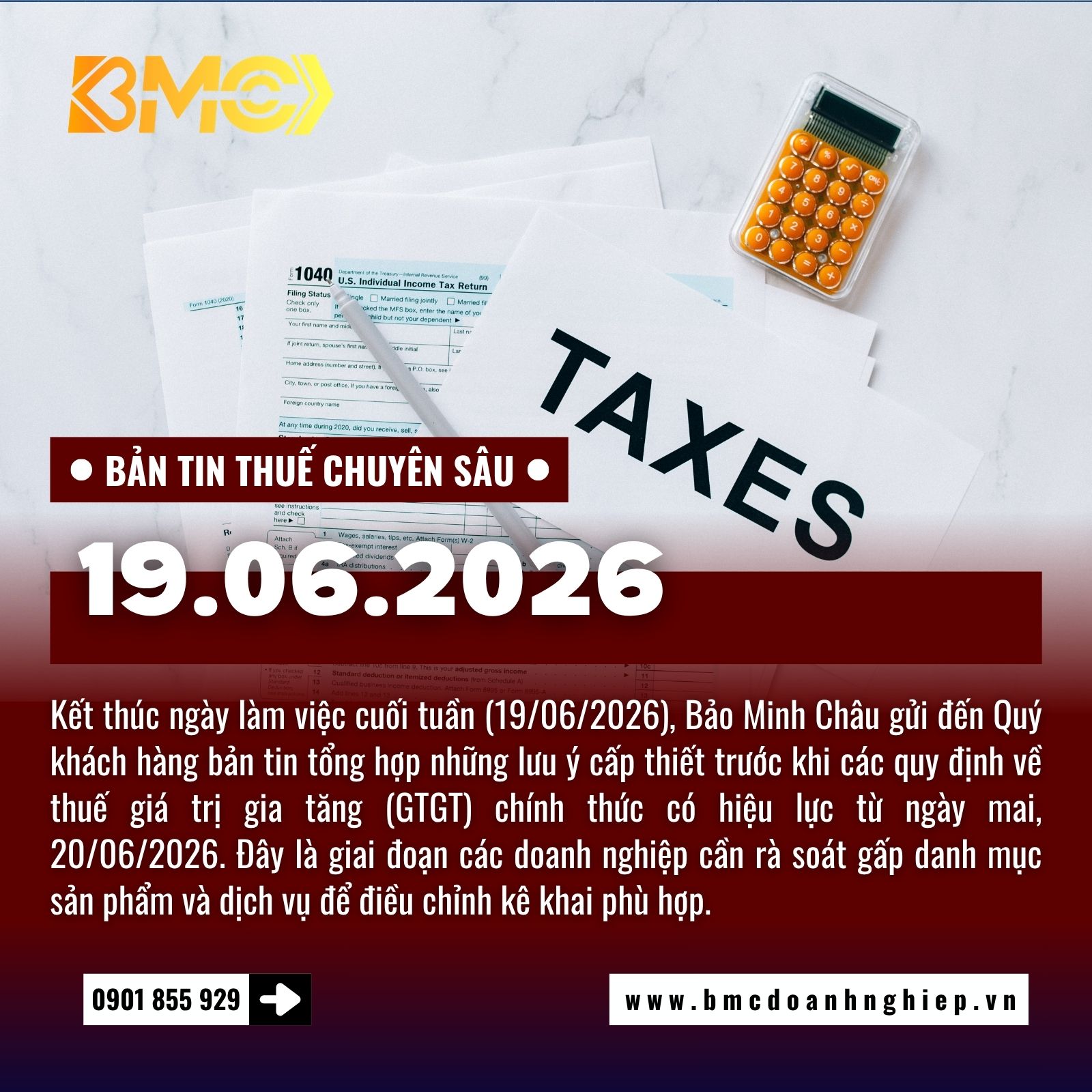 🚨 BẢN TIN TÀI CHÍNH THUẾ CUỐI NGÀY 19/06/2026: ĐIỂM TIN QUAN TRỌNG TRƯỚC THỜI ĐIỂM ÁP DỤNG QUY ĐỊNH MỚI 🚨