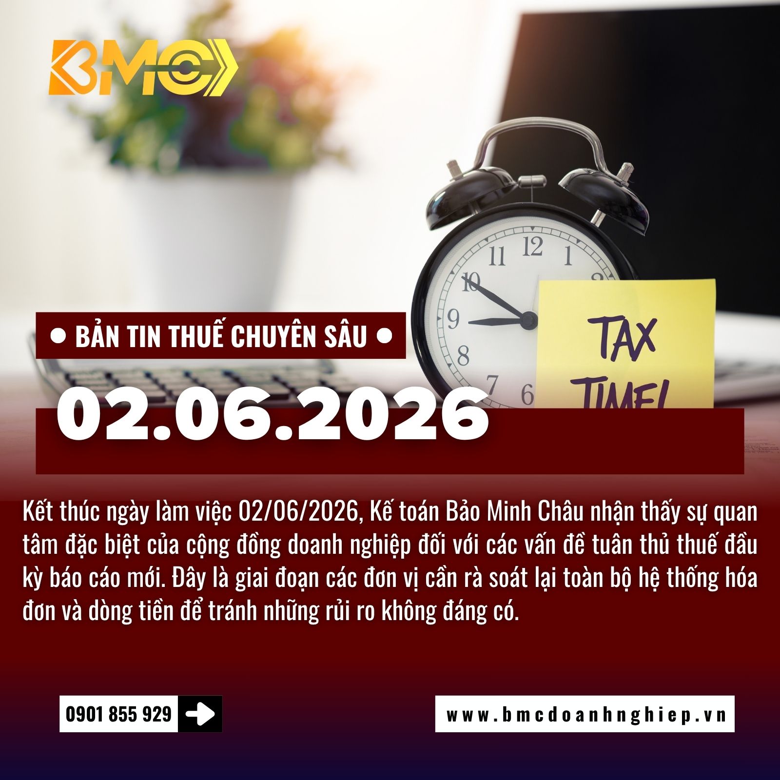 🚨 BẢN TIN TÀI CHÍNH THUẾ CUỐI NGÀY 02/06/2026: TẬP TRUNG RÀ SOÁT DỮ LIỆU ĐẦU QUÝ 2 VÀ CẢNH BÁO TỪ HỆ THỐNG AI 🚨