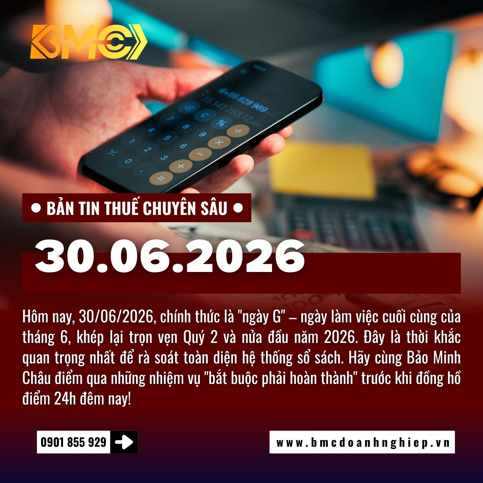 ⚡ BẢN TIN TÀI CHÍNH - THUẾ - KẾ TOÁN CHI TIẾT NGÀY 30/06/2026
