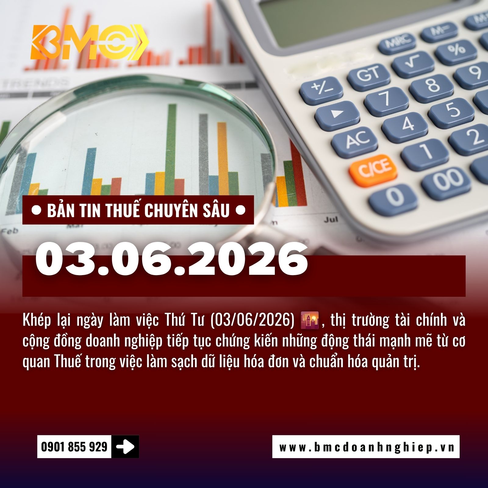 🚨 BẢN TIN TÀI CHÍNH THUẾ CUỐI NGÀY 03/06/2026: TẬP TRUNG XỬ LÝ HÓA ĐƠN RỦI RO VÀ TỐI ƯU HÓA QUY TRÌNH KẾ TOÁN ĐẦU QUÝ 2 🚨
