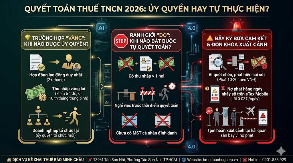 QUYẾT TOÁN THUẾ TNCN 2026: ỦY QUYỀN HAY TỰ THỰC HIỆN?