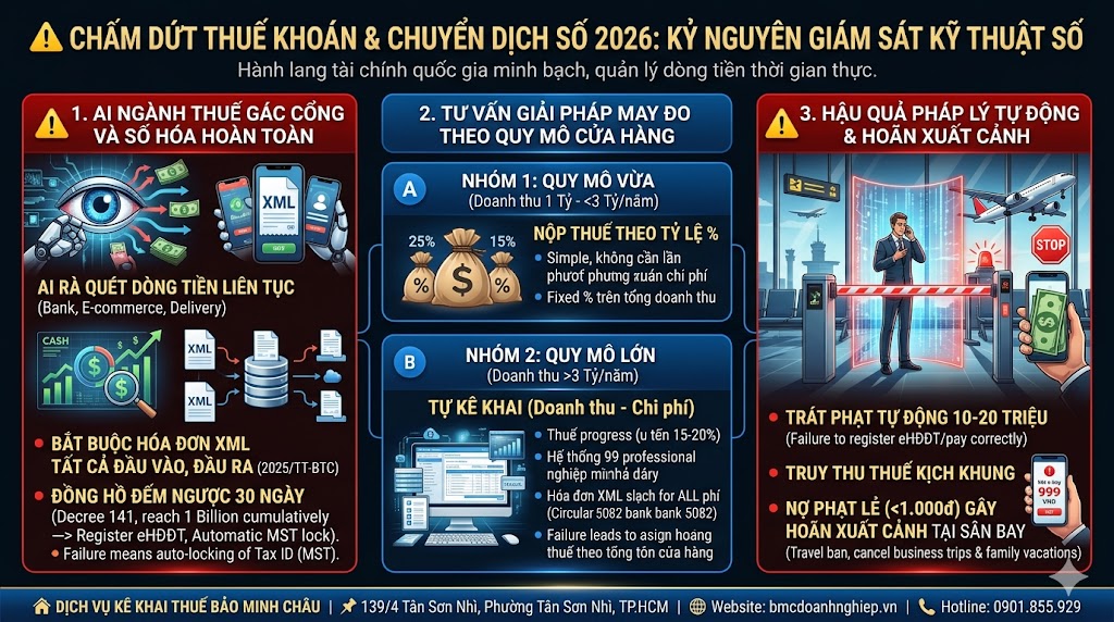 CHẤM DỨT THUẾ KHOẢN &amp; CHUYỂN DỊCH SỐ 2026: KỶ NGUYÊN GIÁM SÁT KỸ THUẬT SỐ