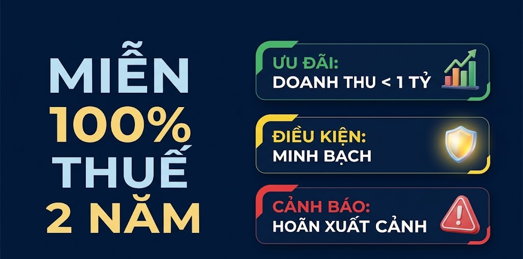 MIỄN THUẾ TNDN TRONG 2 NĂM ĐẦU TIÊN NHƯ THẾ NÀO?