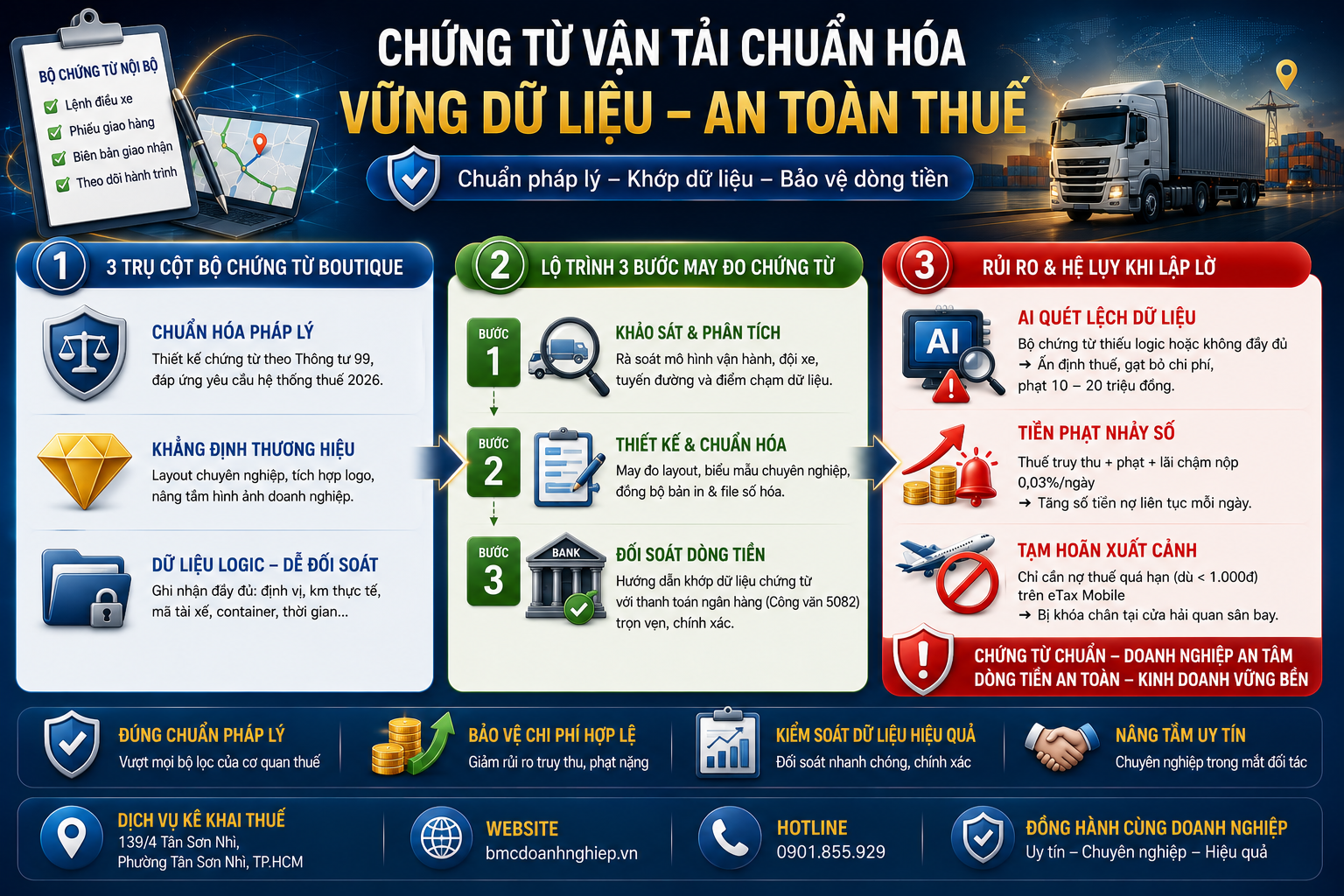 CHỨNG TỪ VẬN TẢI CHUẨN HÓA: VỮNG DỮ LIỆU - AN TOÀN THUẾ