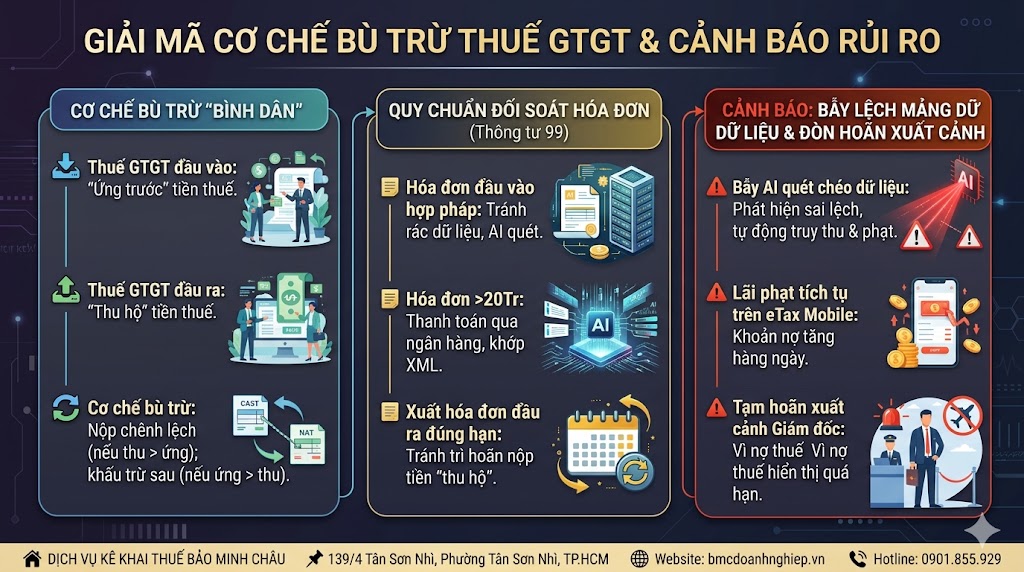 GIẢI MÃ CƠ CHẾ BÙ TRỪ THUẾ GTGT &amp; CẢNH BÁO RỦI RO