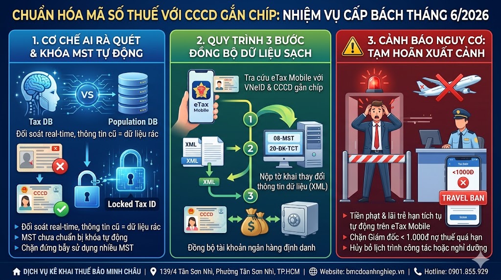 CHUẨN HÓA MST VỚI CCCD GẮN CHÍP: NHIỆM VỤ CẤP BÁCH TRONG THÁNG 6/2026