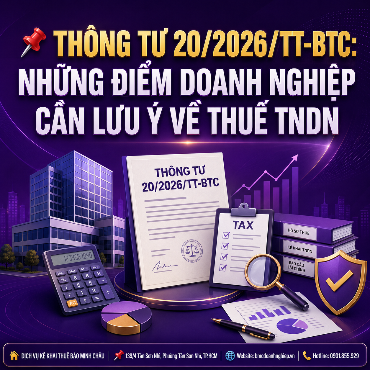 📌 THÔNG TƯ 20/2026/TT-BTC: NHỮNG ĐIỂM DOANH NGHIỆP CẦN LƯU Ý VỀ THUẾ TNDN