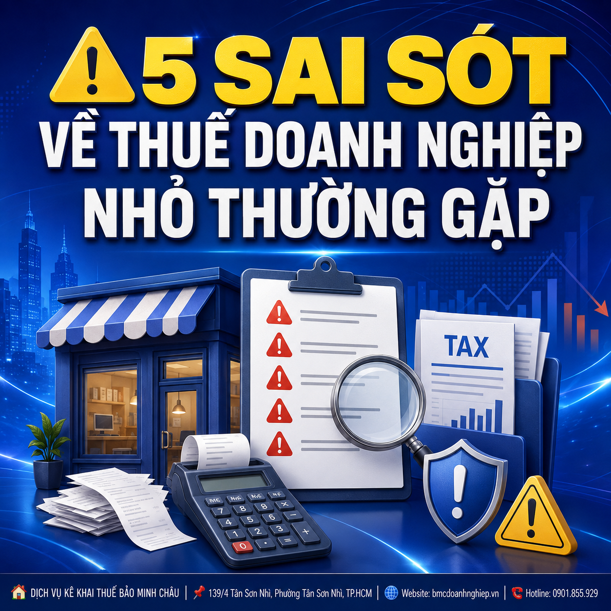 ⚠️ 5 SAI SÓT VỀ THUẾ DOANH NGHIỆP NHỎ THƯỜNG GẶP