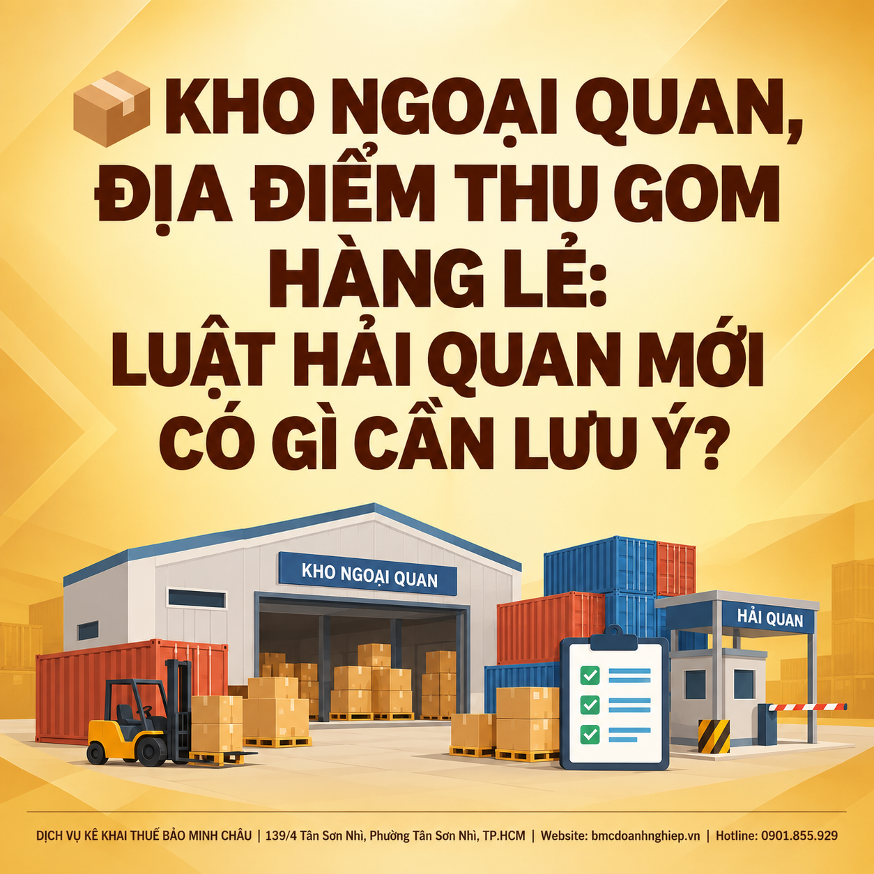 📦 KHO NGOẠI QUAN, ĐỊA ĐIỂM THU GOM HÀNG LẺ: LUẬT HẢI QUAN MỚI CÓ GÌ CẦN LƯU Ý?