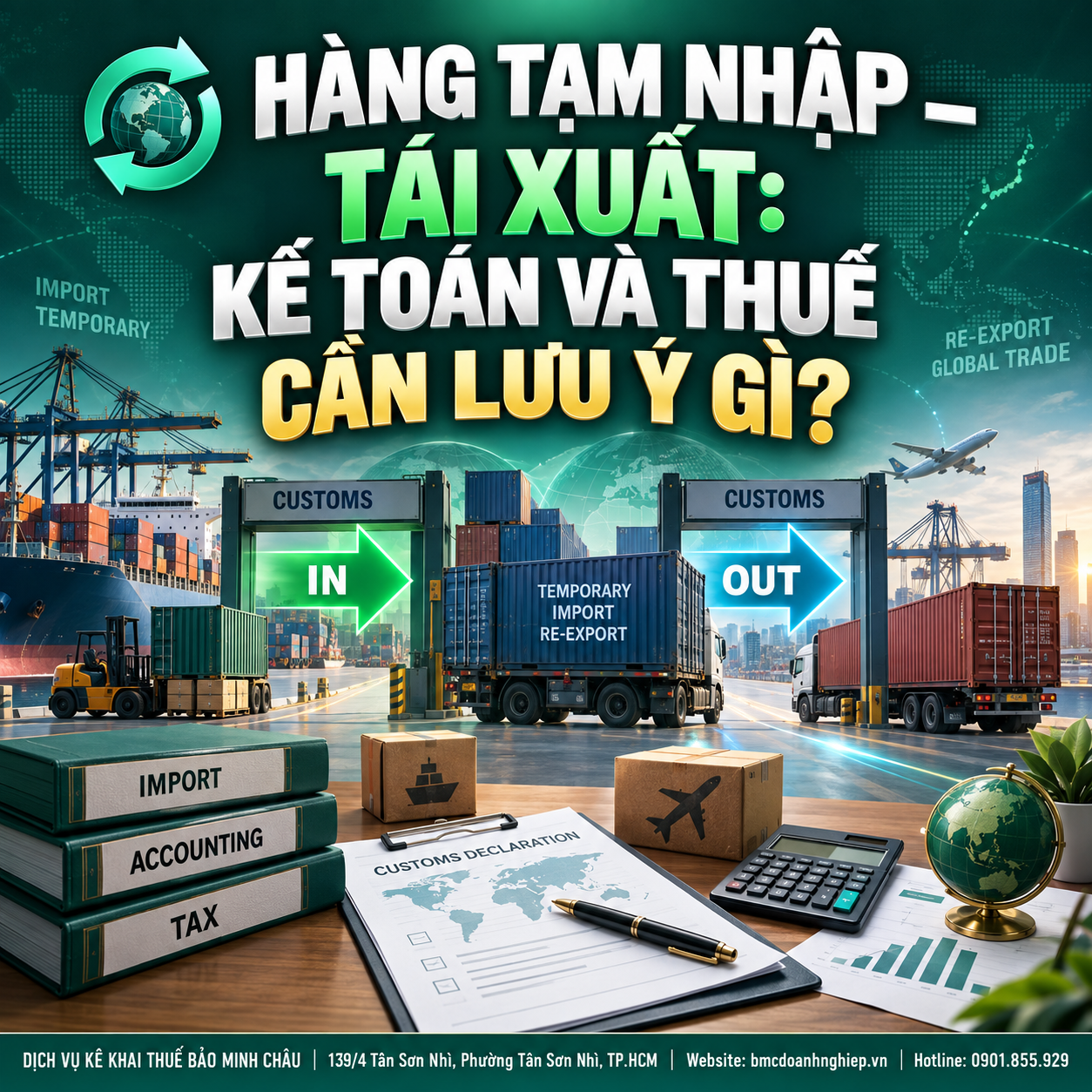 🔄 HÀNG TẠM NHẬP – TÁI XUẤT: KẾ TOÁN VÀ THUẾ CẦN LƯU Ý GÌ?