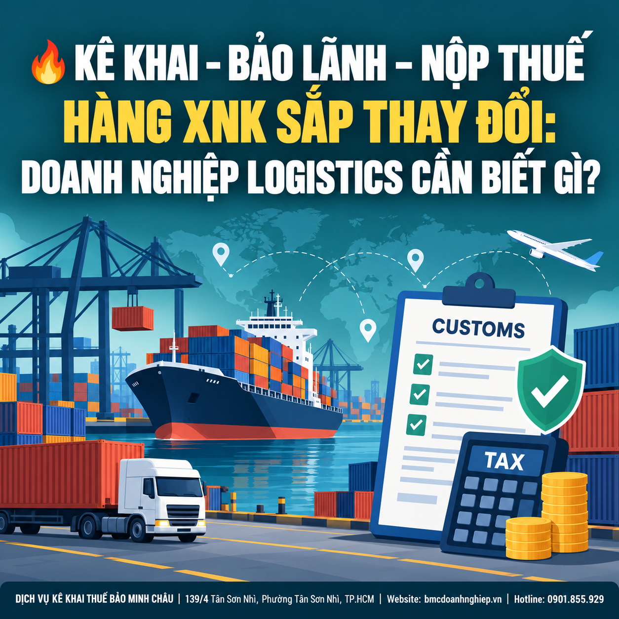 🔥 KÊ KHAI – BẢO LÃNH – NỘP THUẾ HÀNG XNK SẮP THAY ĐỔI: DOANH NGHIỆP LOGISTICS CẦN BIẾT GÌ?