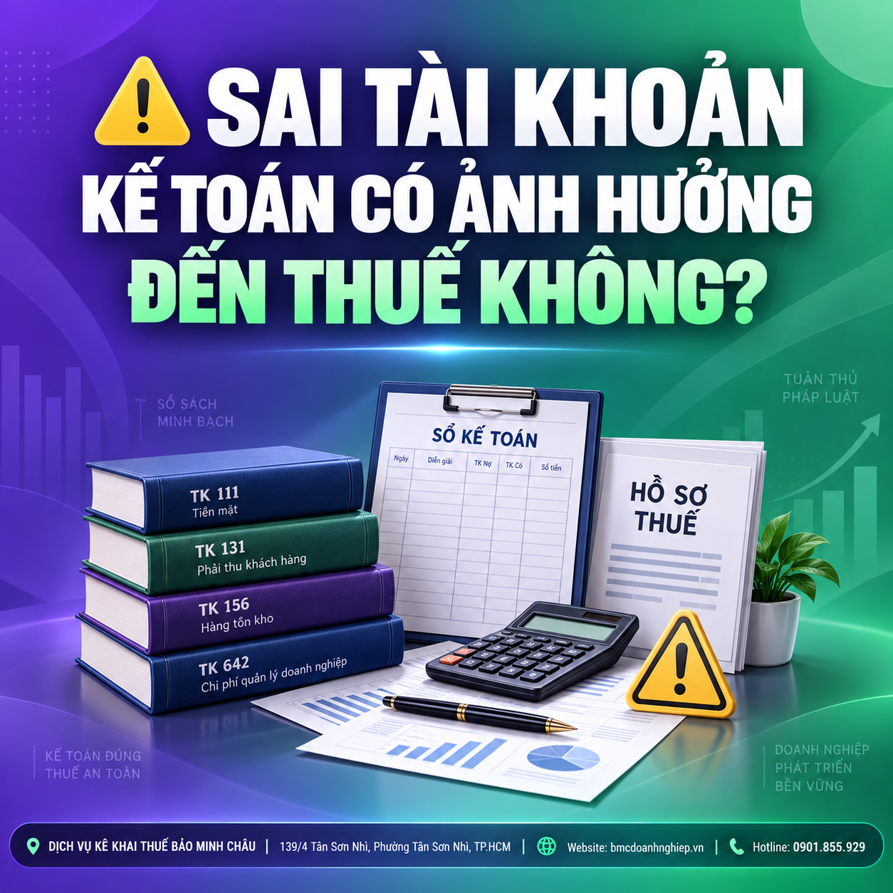 ⚠️ SAI TÀI KHOẢN KẾ TOÁN CÓ ẢNH HƯỞNG ĐẾN THUẾ KHÔNG?