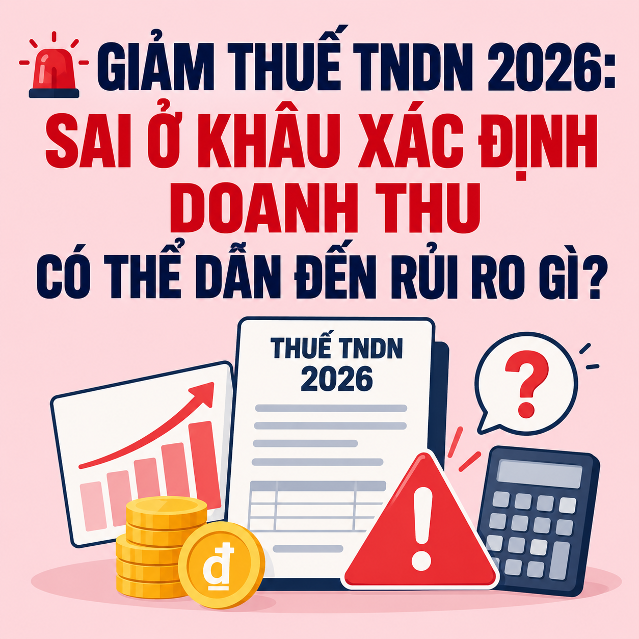 🚨 GIẢM THUẾ TNDN 2026: SAI Ở KHÂU XÁC ĐỊNH DOANH THU CÓ THỂ DẪN ĐẾN RỦI RO GÌ?