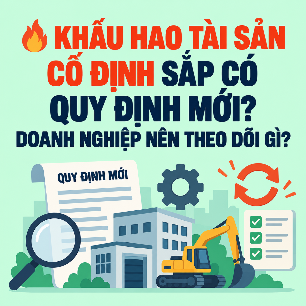 🔥 KHẤU HAO TÀI SẢN CỐ ĐỊNH SẮP CÓ QUY ĐỊNH MỚI? DOANH NGHIỆP NÊN THEO DÕI GÌ?