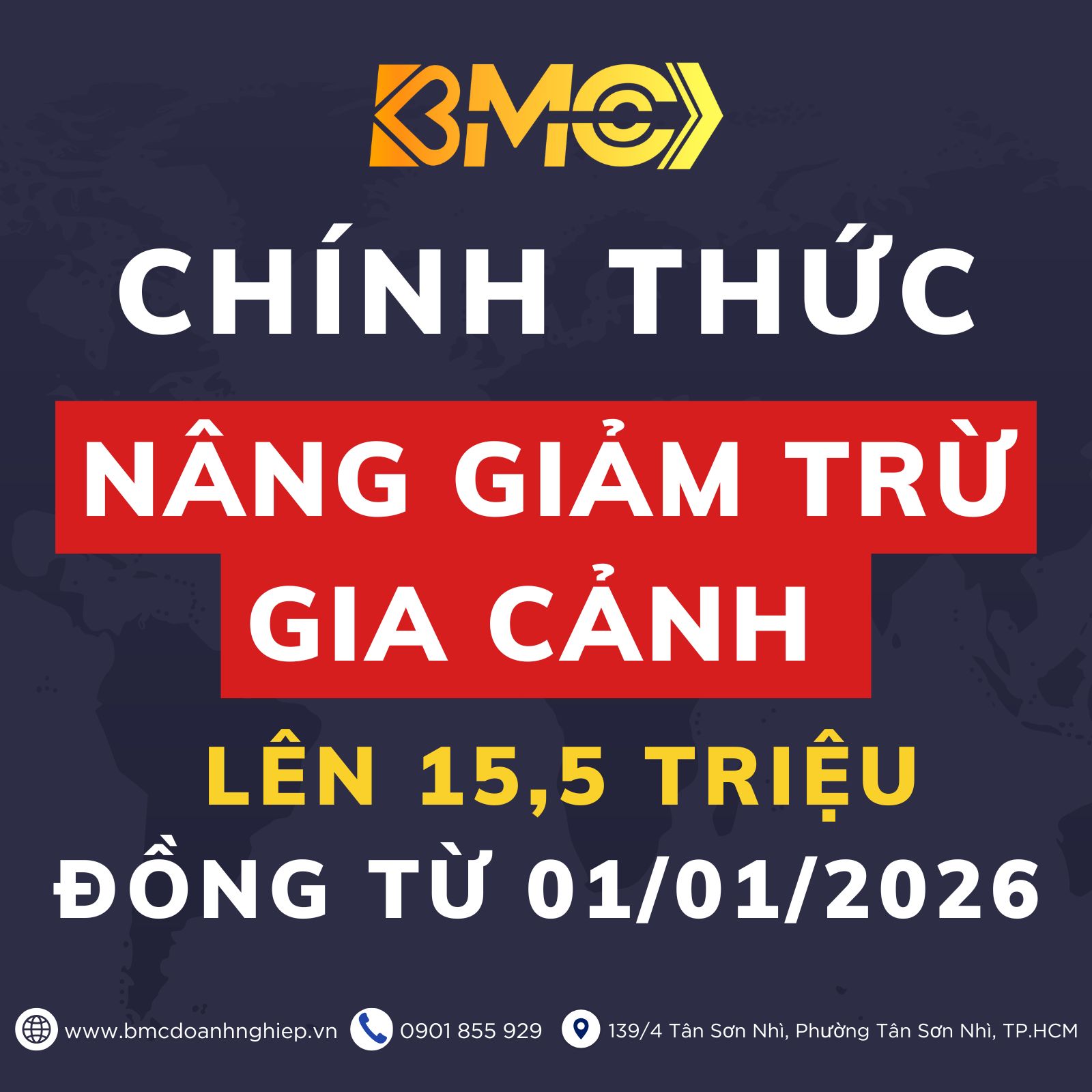 📈 CHÍNH THỨC: NÂNG GIẢM TRỪ GIA CẢNH LÊN 15,5 TRIỆU ĐỒNG TỪ 01/01/2026