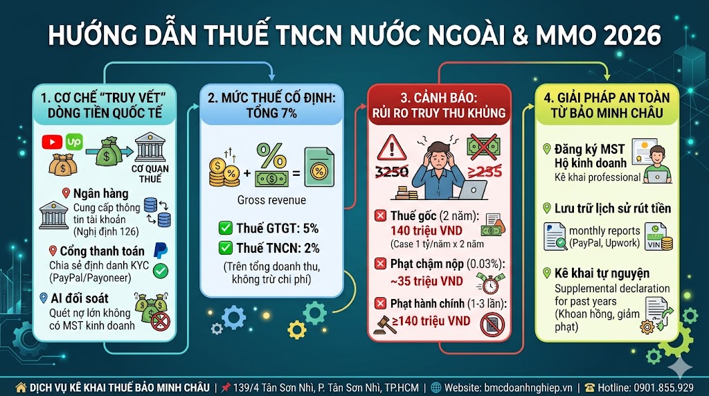 HƯỚNG DẪN THUẾ TNCN NƯỚC NGOÀI &amp; MMO 2026