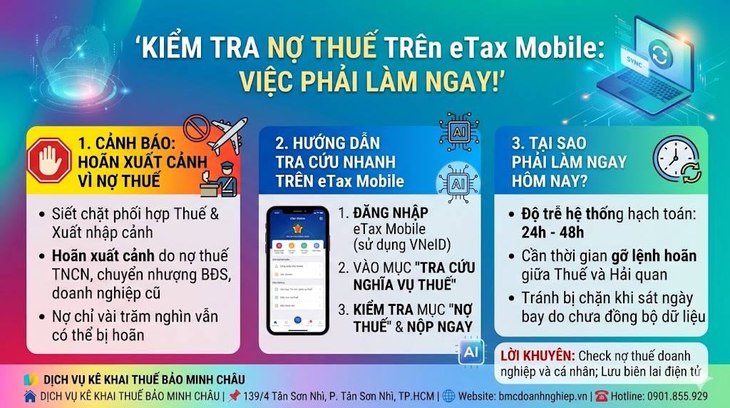 KIỂM TRA NỢ THUẾ TRÊN ETAX MOBILE: VIỆC PHẢI LÀM NGAY!