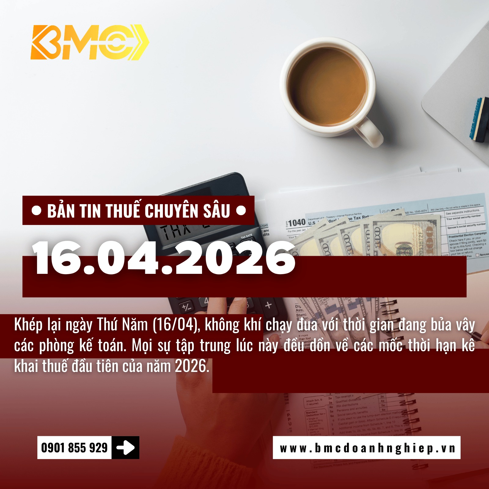 🚨 BẢN TIN THUẾ CUỐI NGÀY 16/04/2026 - ĐẾM NGƯỢC 4 NGÀY KÊ KHAI THÁNG 3 &amp; LƯU Ý KHI "CHỐT SỐ" QUÝ 1 🚨