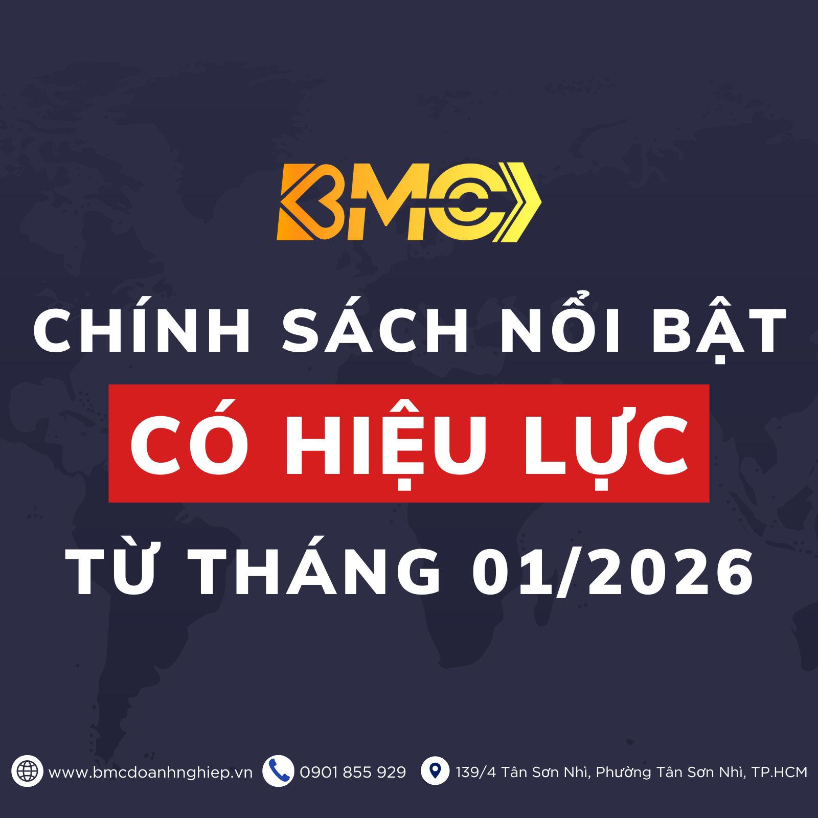 ⚖️ ĐIỂM TIN PHÁP LÝ: NHỮNG CHÍNH SÁCH NỔI BẬT CÓ HIỆU LỰC TỪ THÁNG 01/2026