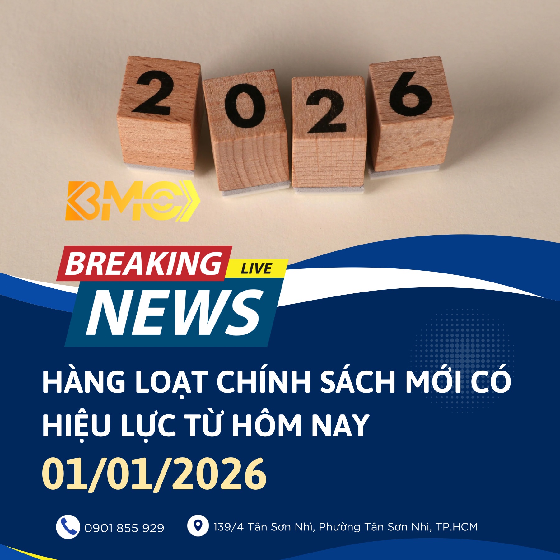 🔥 [CHÍNH THỨC] HÀNG LOẠT CHÍNH SÁCH MỚI CÓ HIỆU LỰC TỪ HÔM NAY 01/01/2026